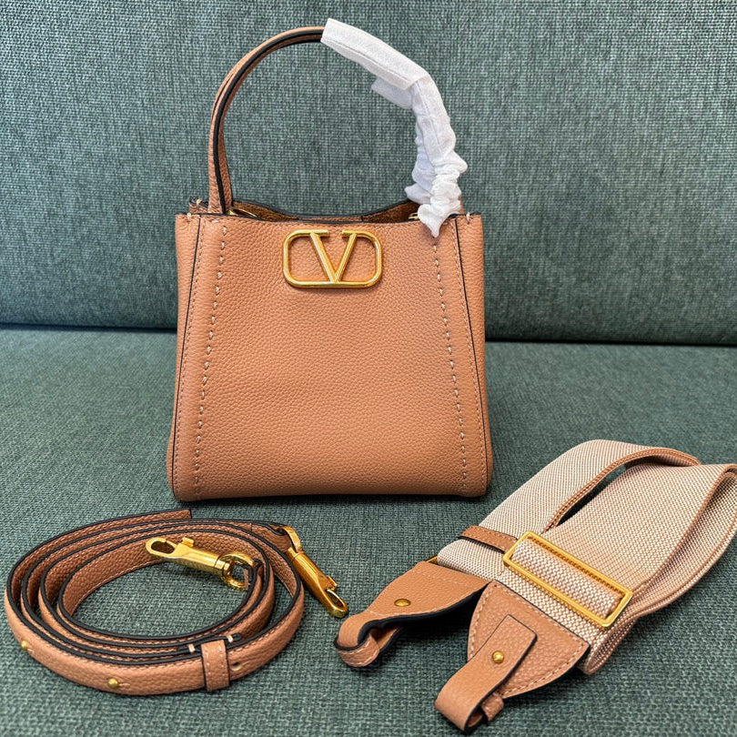 VALENTINO small 19 handbag brown calfskin 538537 | Studio Nafay