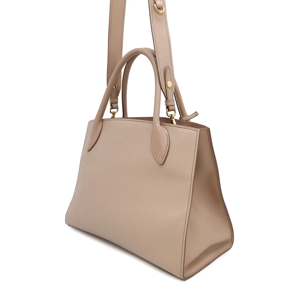 Prada Mono Chrome 2waybag Jasmin Flower1ba155 Leather