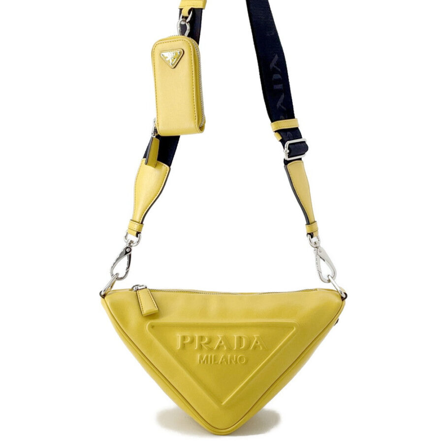 Prada Shoulder Bag yellow – front view