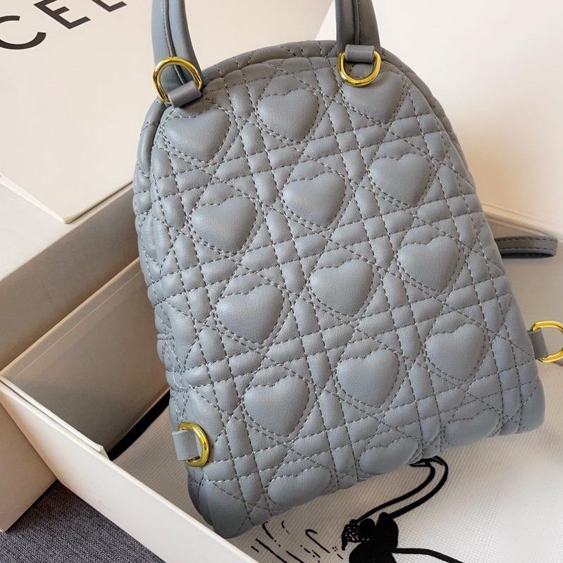 Small Backpack Cloud BLUE Cannage Lambskin