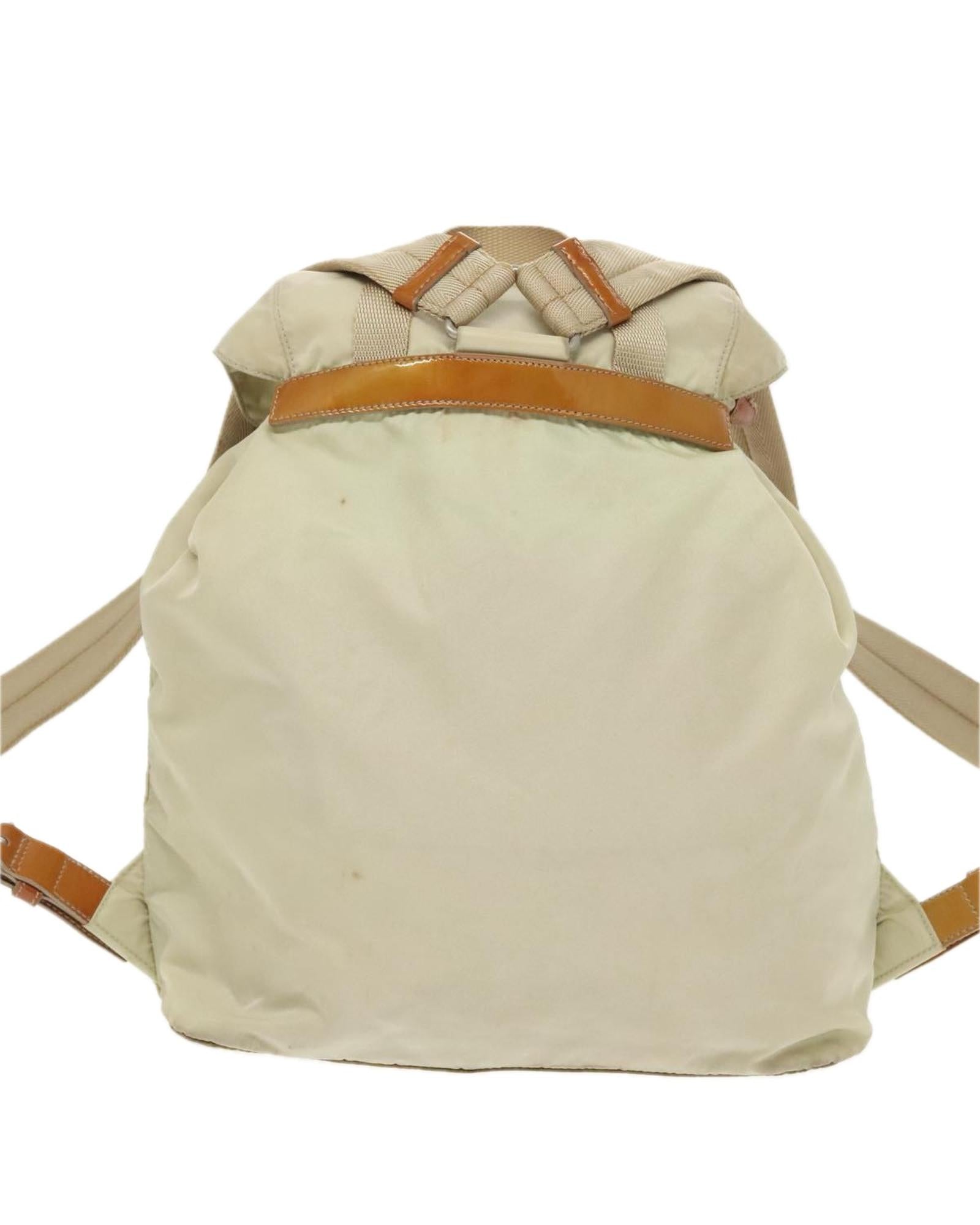 Nylon Backpack With Silver Accents