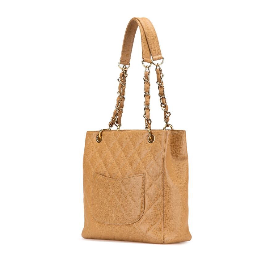 Chanel Tote tan bag – front view