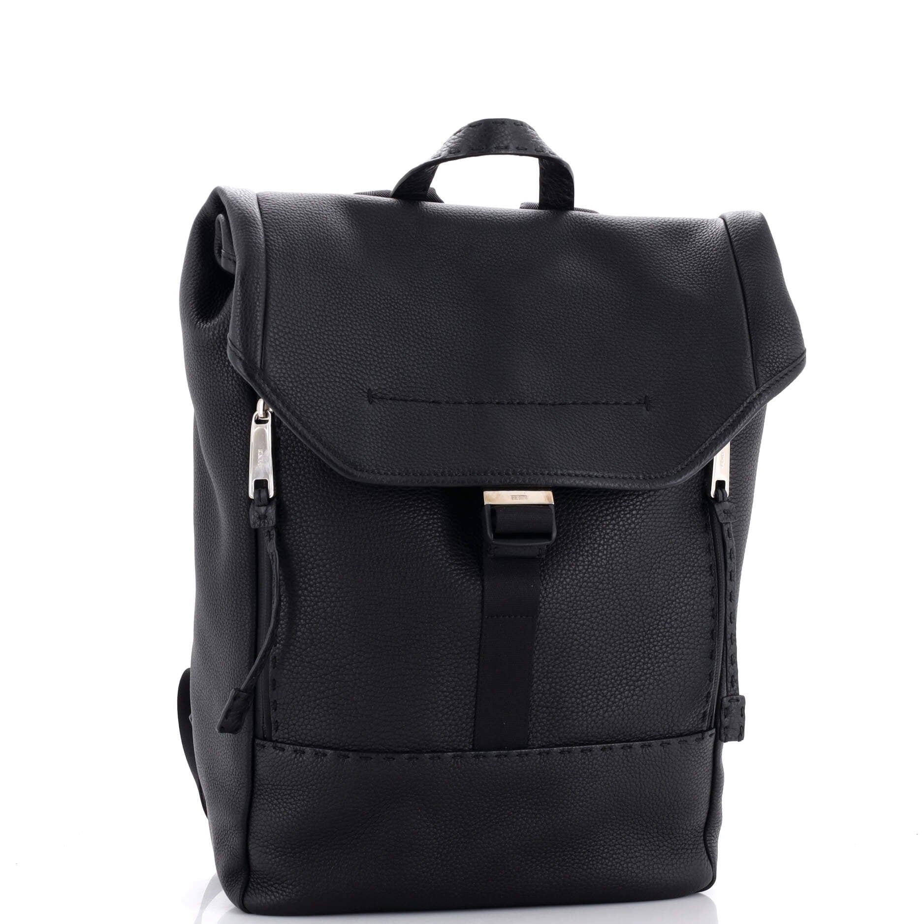 Selleria Flap Buckle Backpack Leather Mediium
