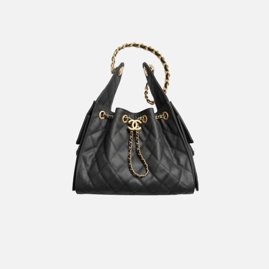 Chanel handbag gold – front view