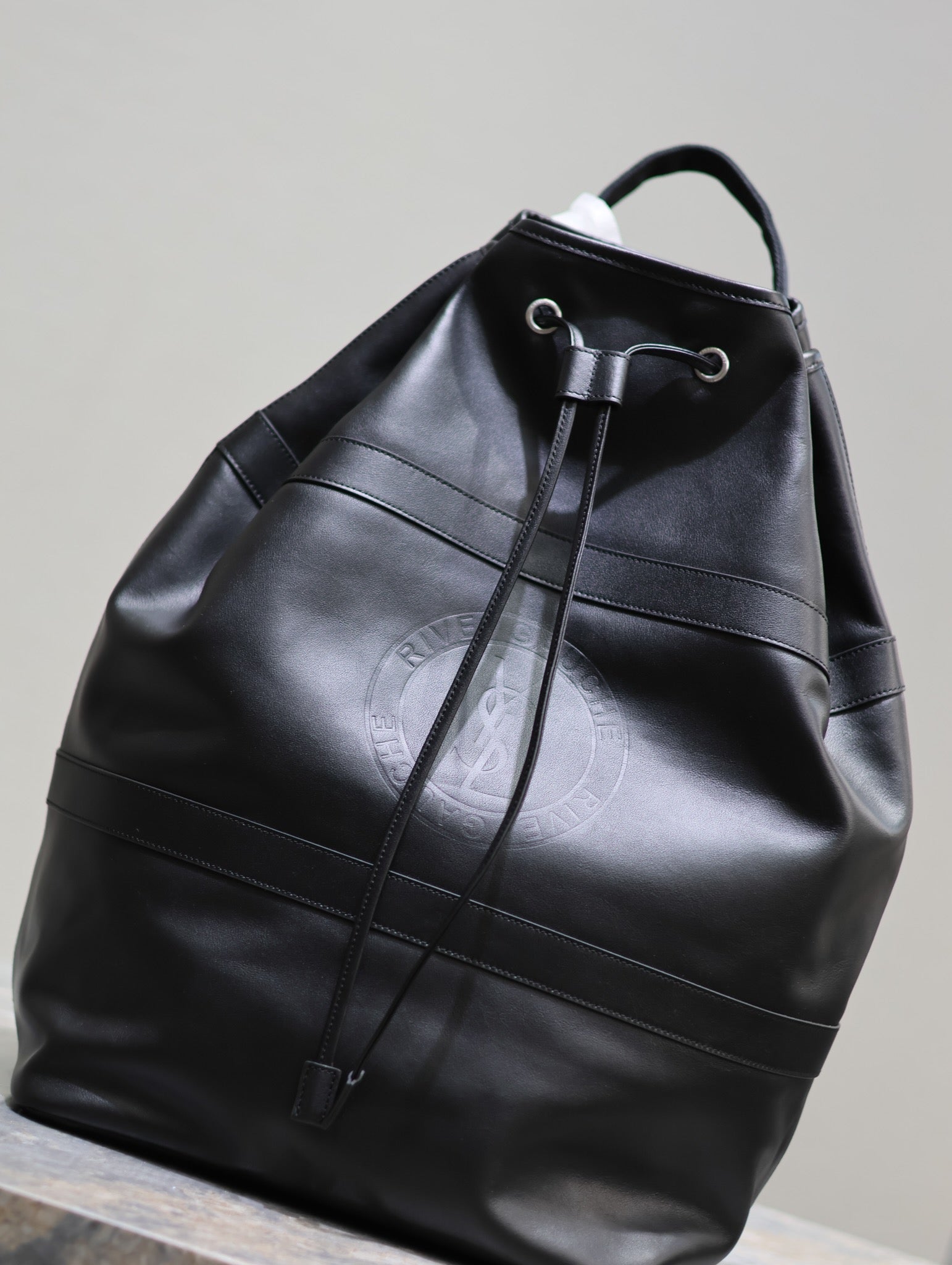 RIVE Gauche Backpack 49 IN Black Calfskin